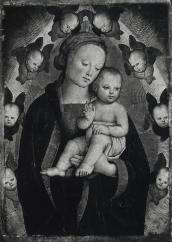 A. C. Cooper — Antonio del Massaro - sec. XV/ XVI - Madonna con Bambino in mandorla di serafini — insieme